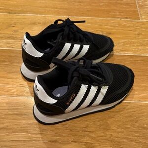 Adidas Kids Black and White Sneakers